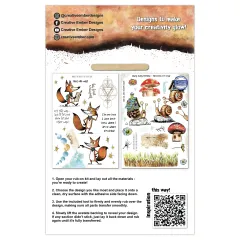 Rückseite der Rub-On Verpackung The Travelers mit Anleitung und Aufreibewerkzeug