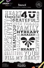Arden Creative Studio - Stencils - Maker Series - Thankful by Katie Pertiet