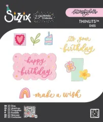 Thinlits Die by Shells - Birthday Doodles by Letters