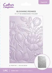 3D Embossing Folder - Blooming Peonies