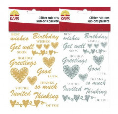 Glitter RubOn Set (gold, silber)