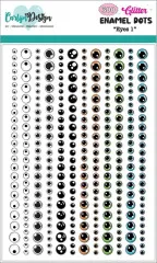 CarlijnDesign - Glitter Enamel Dots - Eyes 1