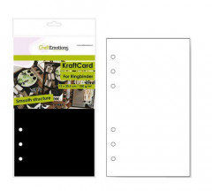 CraftEmotions Karton Kraft Ringbinder Schwarz - 6 Ring (12x20,5c