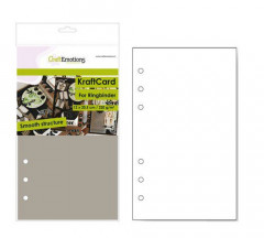 CraftEmotions Karton Kraft Ringbinder Hellbraun - 6 Ring (12x20,