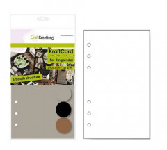 CraftEmotions Karton Kraft Ringbinder Mix - 6 Ring (12x20,5cm)