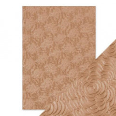 Tonic Studios Embossed Paper - Warm Dahlia