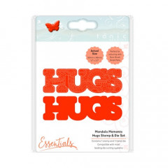 Tonic Studios mandala moments - hugs stamp and die set