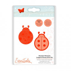 Tonic Studios mandala moments - ladybird stamp and die set