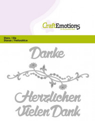 CraftEmotions Die Text - Vielen Dank (DE)