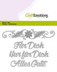 CraftEmotions Die Text - Für dich (DE)