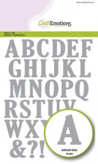 CraftEmotions Die - Alphabet Grossbuchstaben basic