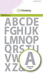 CraftEmotions Die - Alphabet Grossbuchstaben basic