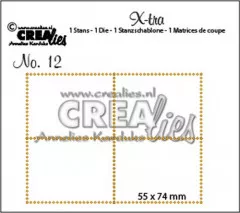 X-tra Fold Open Stanze - Nr. 12 - 4x Briefmarken