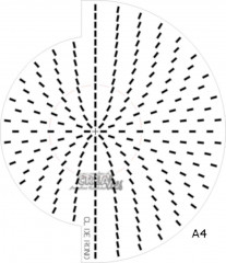 Doilymal Kreis Design-Vorlage A4