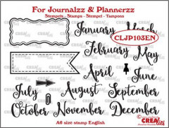 Journalzz and Plannerzz Stempel - Monate EN