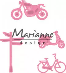 Collectables - Village decoration set bycicle