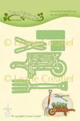 Lea bilitie Präge- + Schneideschablone - Garten Schubkarre