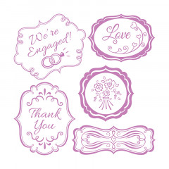 Framelits Die Set w/ Stamps - Wedding Expressions 