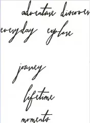 Thinlits Die - Handwritten Journey