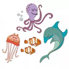 Thinlits Die Set by Tim Holtz - Under the Sea No. 1 Colorize