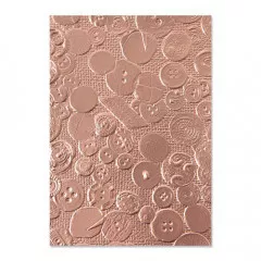 3D Embossing Folder - Vintage Buttons