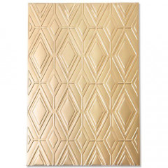 Multi-Level Embossing Folder - Rhombus Line Pattern