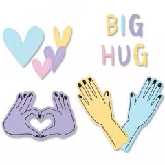 Framelits Die w/Stamps - Big Hugs