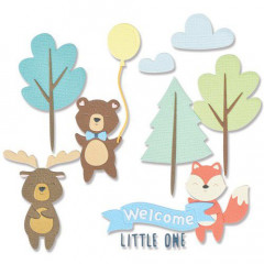 Thinlits Die Set - Woodland Baby Set