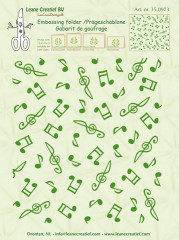 Hintergrund Embossing Folder - Musik