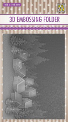 3D Embossing Folder - Snowy Village