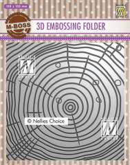 3D Embossing Folder - Jahresringe