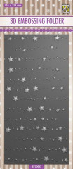 3D Embossing Folder - Slimline Sterne und Punkte