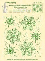 Hintergrund Embossing Folder - Schnee Medaillons