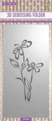 3D Embossing Folder - Slimline Blume