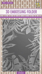 3D Embossing Folder - Rahmen tropische Blätter