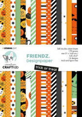 Studio Light A5 Paper Pad - Trick or treat Friendz