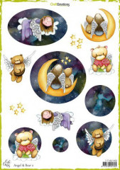 CraftEmotions Schneidebogen - Angel and Bear 2