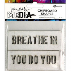 Dina Wakley Media Chipboard Shapes - Speak Out