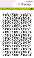 Clear Stamps - Handletter XOXO Hintergrund