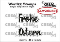 CREAlies Wordzz Clear Stamps - Frohe Ostern (DE)