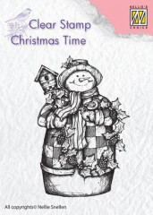 Clear Stamps - Christmas Time Schneemann, Vogelhaus