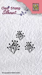 Clear Stamps - Silhouette Blume 14