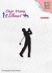 Clear Stamps - Silhouette Golfer