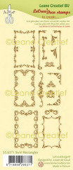 LeCrea Clear Stamps - Swirl Rechteck