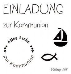 Dini Design Clear Stamps - Kommunion (DE)