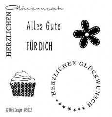 Dini Design Clear Stamps - Glückwunsch (DE)