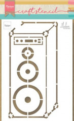 Craft Stencil - Music Lautsprecher von Marleen