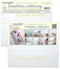 LeCrea Schablone - für Handlettering Alphabet Nr. 3