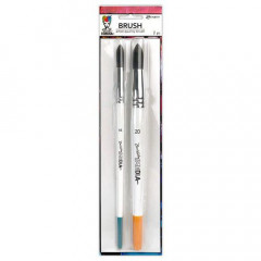 Ranger Dina Wakley Media Round brushes No. 16 and No. 20