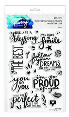 Simon Hurley Clear Stamps - Encouraging Words